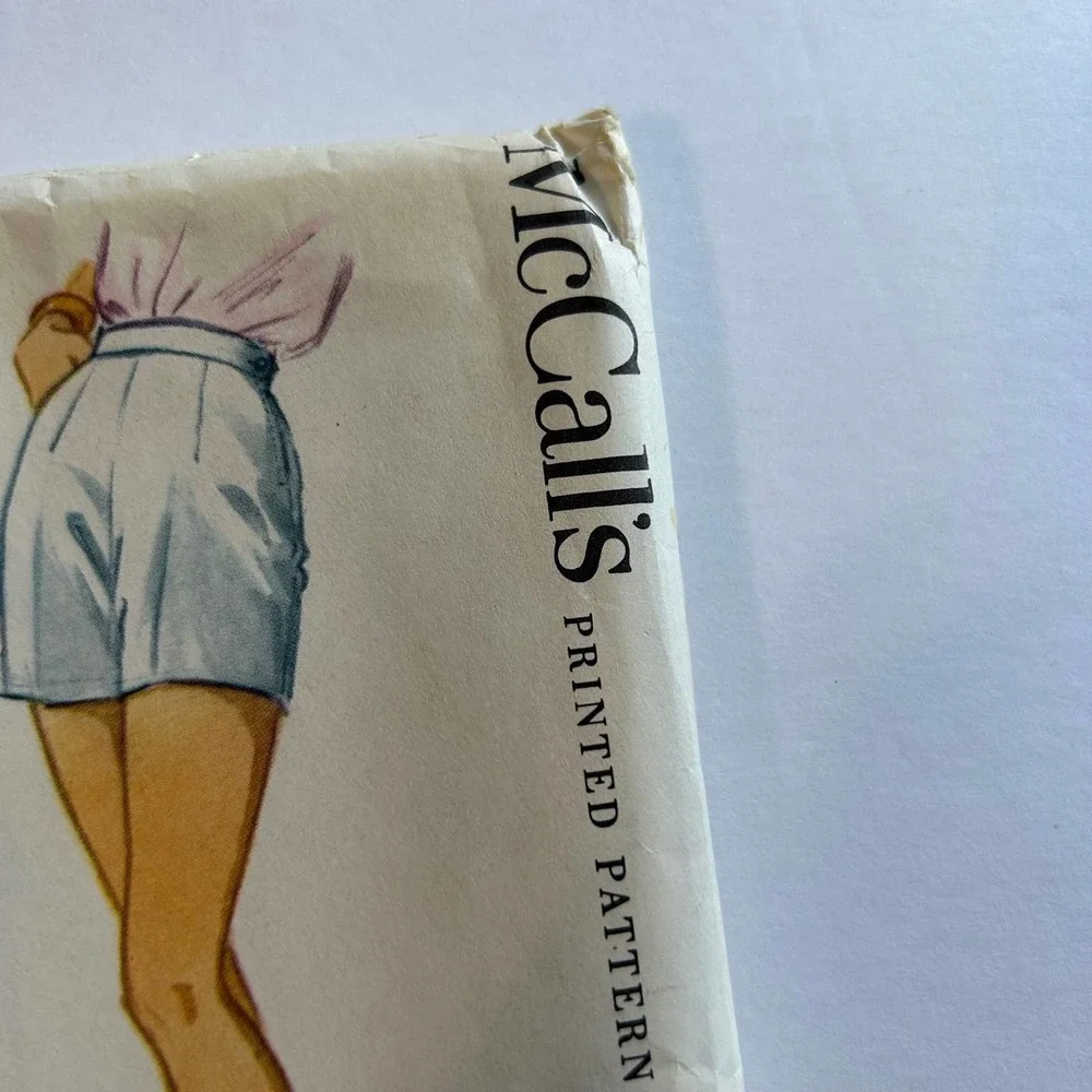 McCalls Vintage 1950's Pattern‎ #5263 Slacks Shorts Waist 26 Hips 36
